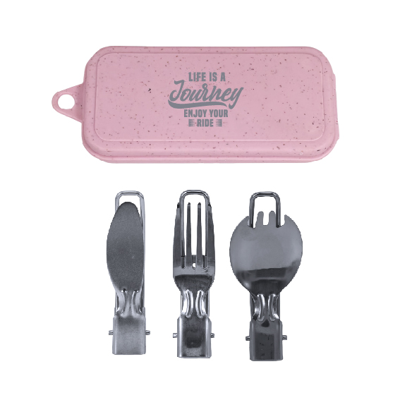 3-in-1 Folding Cutlery Set
